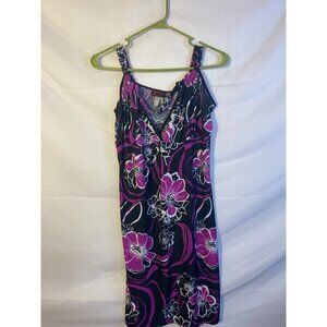 Roman Fashion Womens Nightgown Sexy Purple Black Gown Chemise Size Large